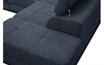 Canapé d'angle droit avec appuis-tête réglables 5 places BERGO