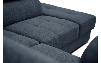 Canapé d'angle droit avec appuis-tête réglables 5 places BERGO