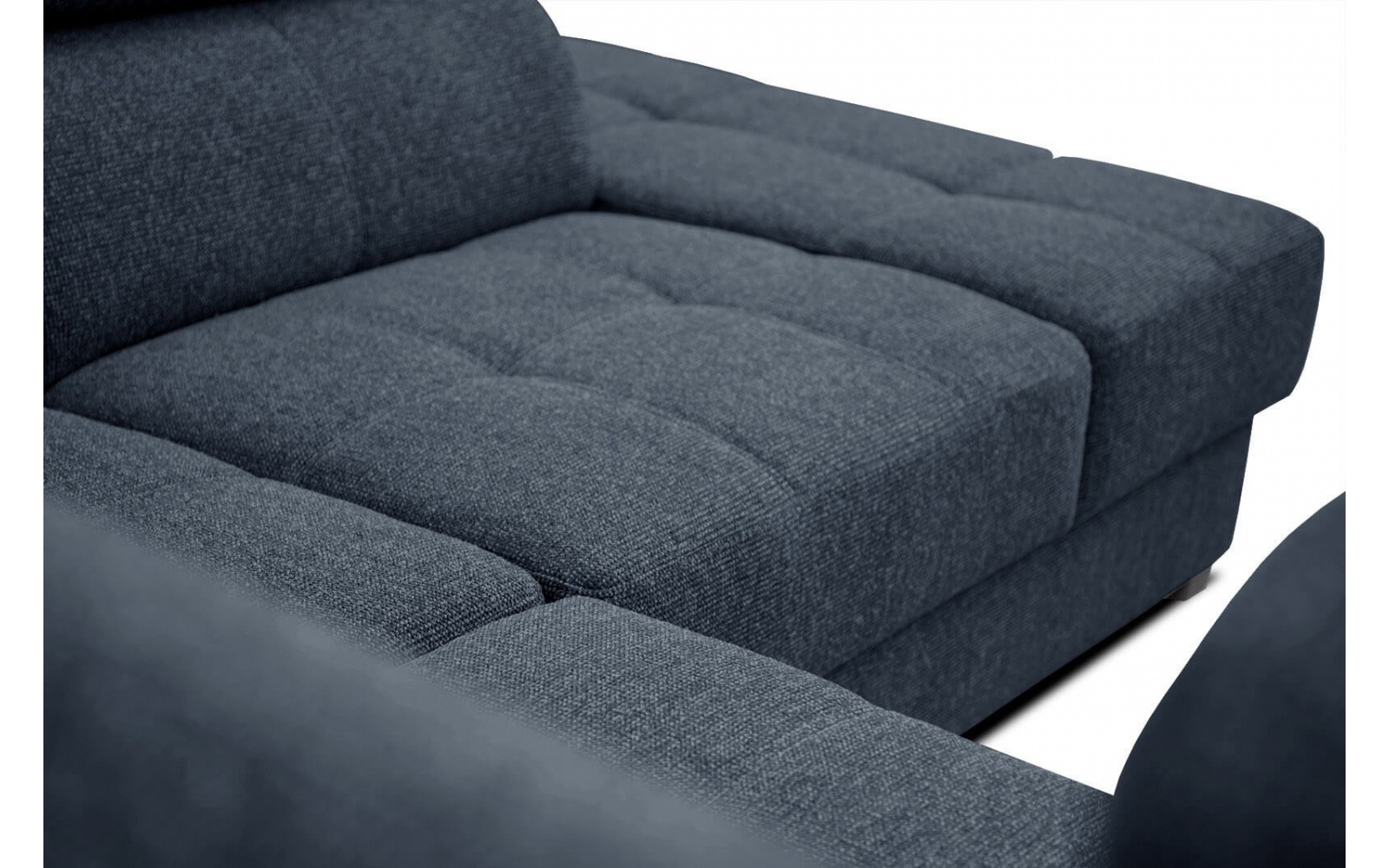 Canapé d'angle droit avec appuis-tête réglables 5 places BERGO