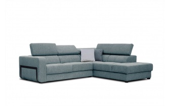 Canapé d'angle droit avec appuis-tête réglables 5 places BERGO