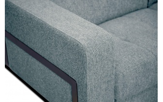 Canapé d'angle droit avec appuis-tête réglables 5 places BERGO