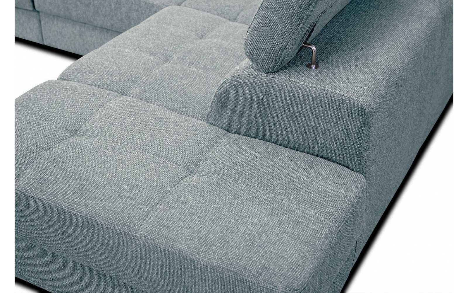 Canapé d'angle droit avec appuis-tête réglables 5 places BERGO