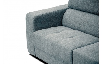 Canapé d'angle droit avec appuis-tête réglables 5 places BERGO