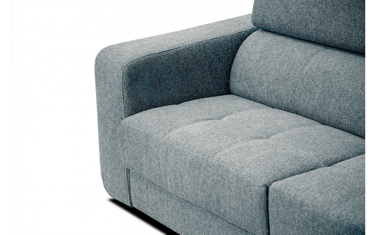 Canapé d'angle droit avec appuis-tête réglables 5 places BERGO