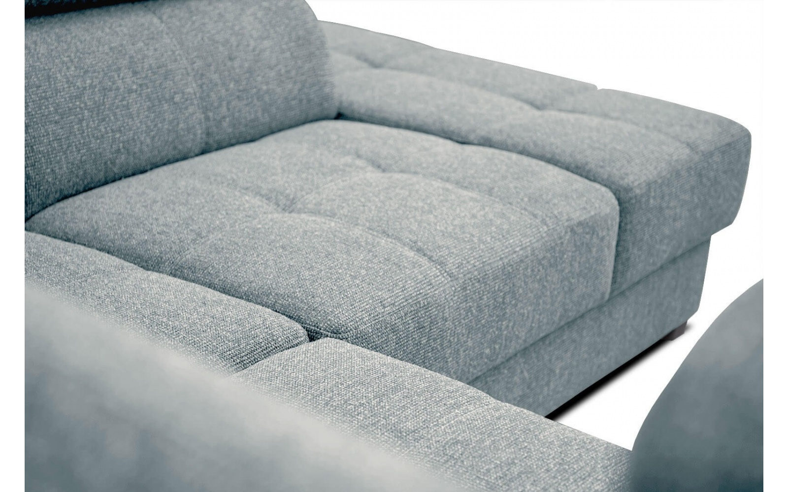 Canapé d'angle droit avec appuis-tête réglables 5 places BERGO