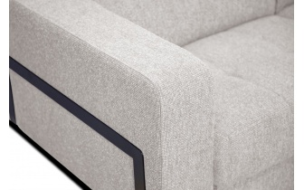 Canapé d'angle droit avec appuis-tête réglables 5 places BERGO