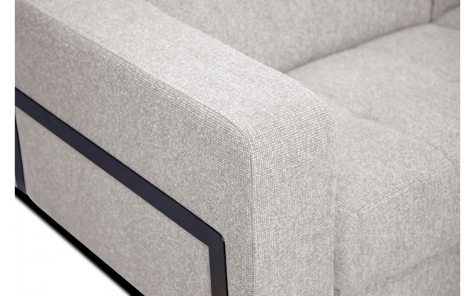 Canapé d'angle droit avec appuis-tête réglables 5 places BERGO