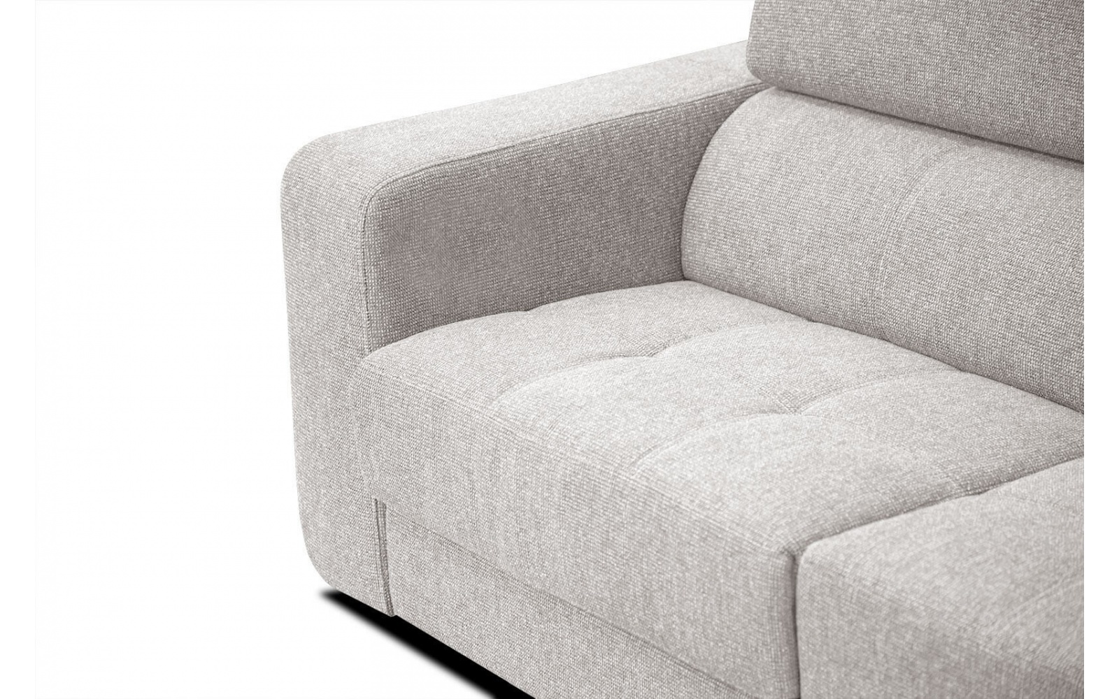 Canapé d'angle droit avec appuis-tête réglables 5 places BERGO