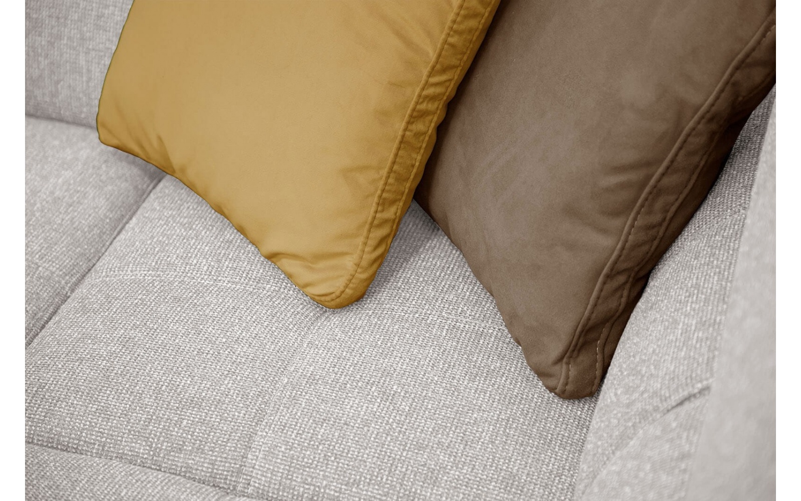 Canapé d'angle droit avec appuis-tête réglables 5 places BERGO