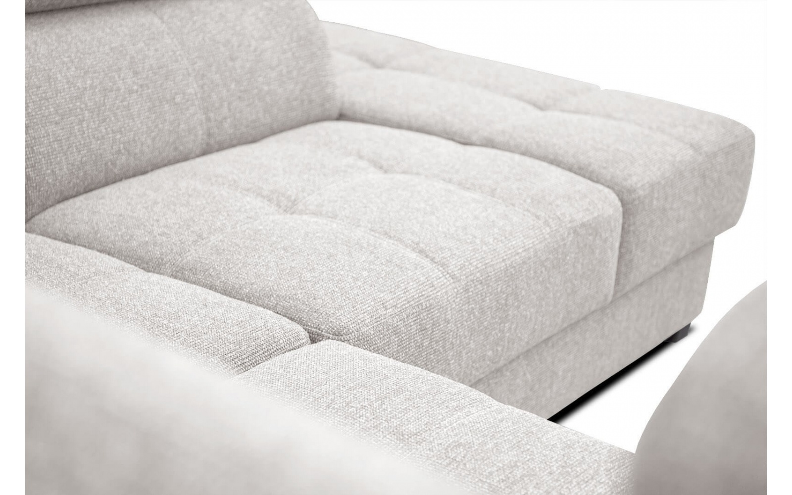 Canapé d'angle droit avec appuis-tête réglables 5 places BERGO