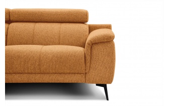 Canapé d'angle gauche avec appuis-tête réglables 5 places FIERO