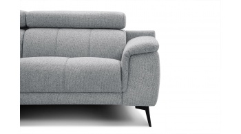 Canapé d'angle gauche avec appuis-tête réglables 5 places FIERO