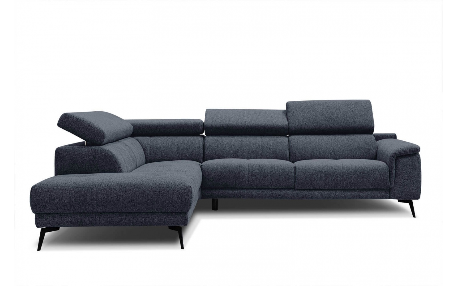 Canapé d'angle gauche avec appuis-tête réglables 5 places FIERO