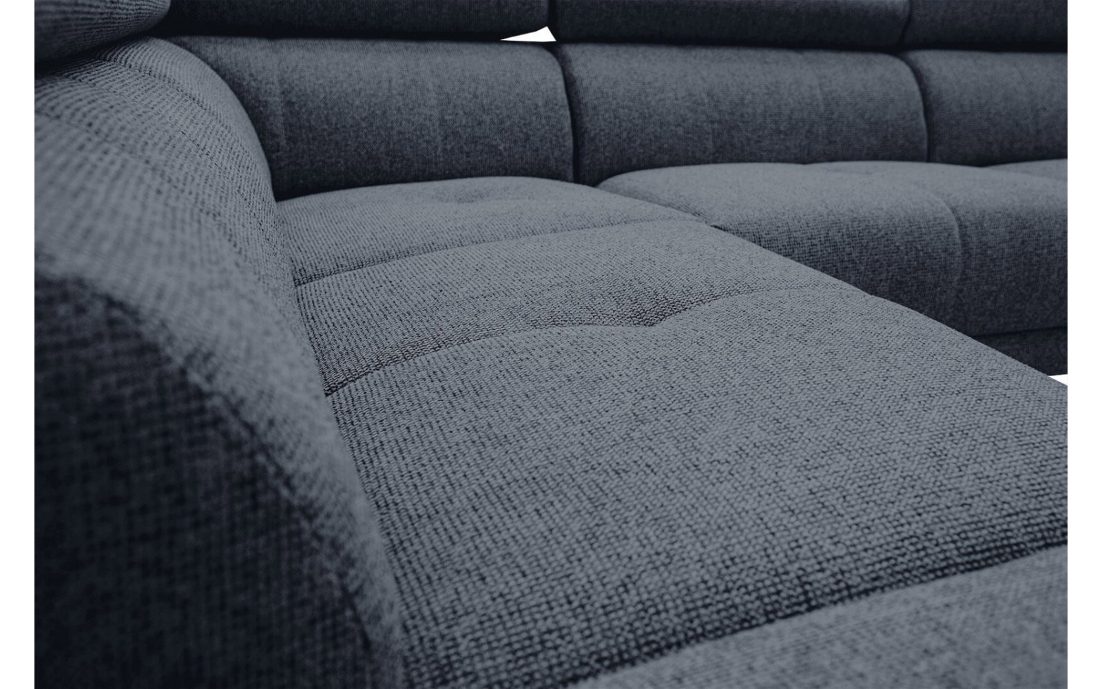 Canapé d'angle gauche avec appuis-tête réglables 5 places FIERO