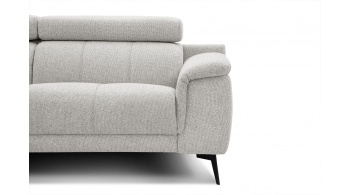 Canapé d'angle gauche avec appuis-tête réglables 5 places FIERO