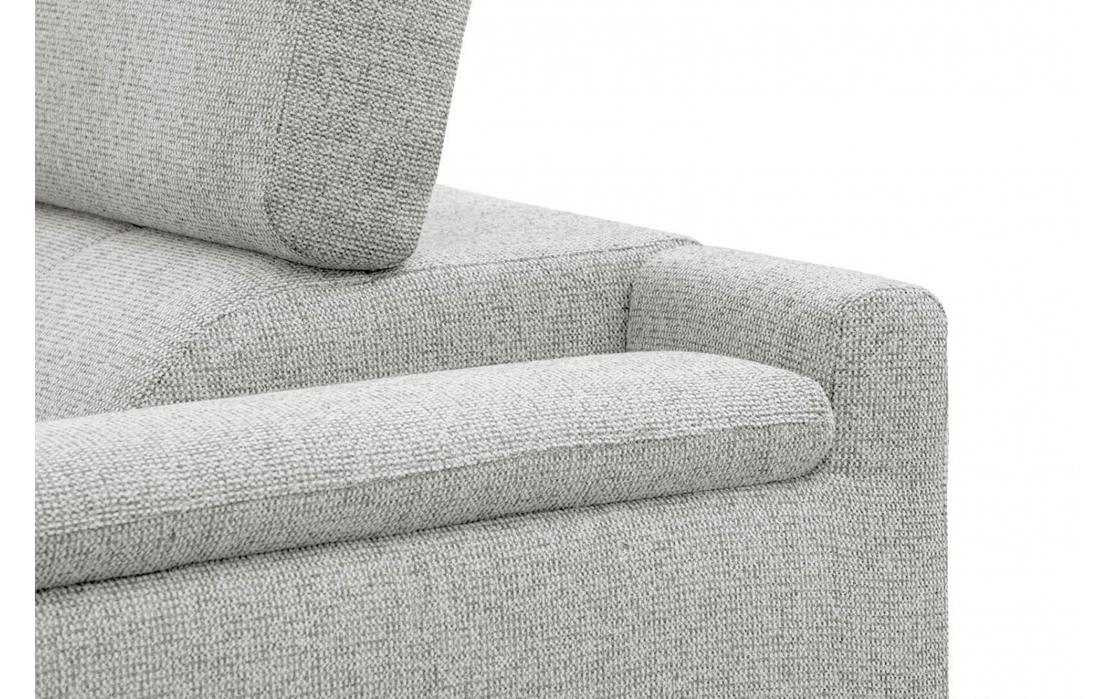 Canapé d'angle gauche avec appuis-tête réglables 5 places FIERO