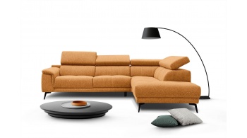 Canapé d'angle droit avec appuis-tête réglables 5 places FIERO