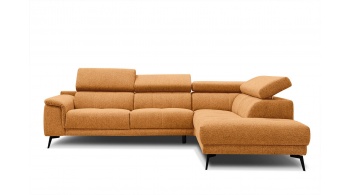 Canapé d'angle droit avec appuis-tête réglables 5 places FIERO