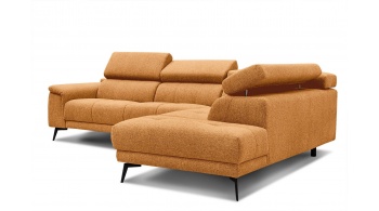 Canapé d'angle droit avec appuis-tête réglables 5 places FIERO