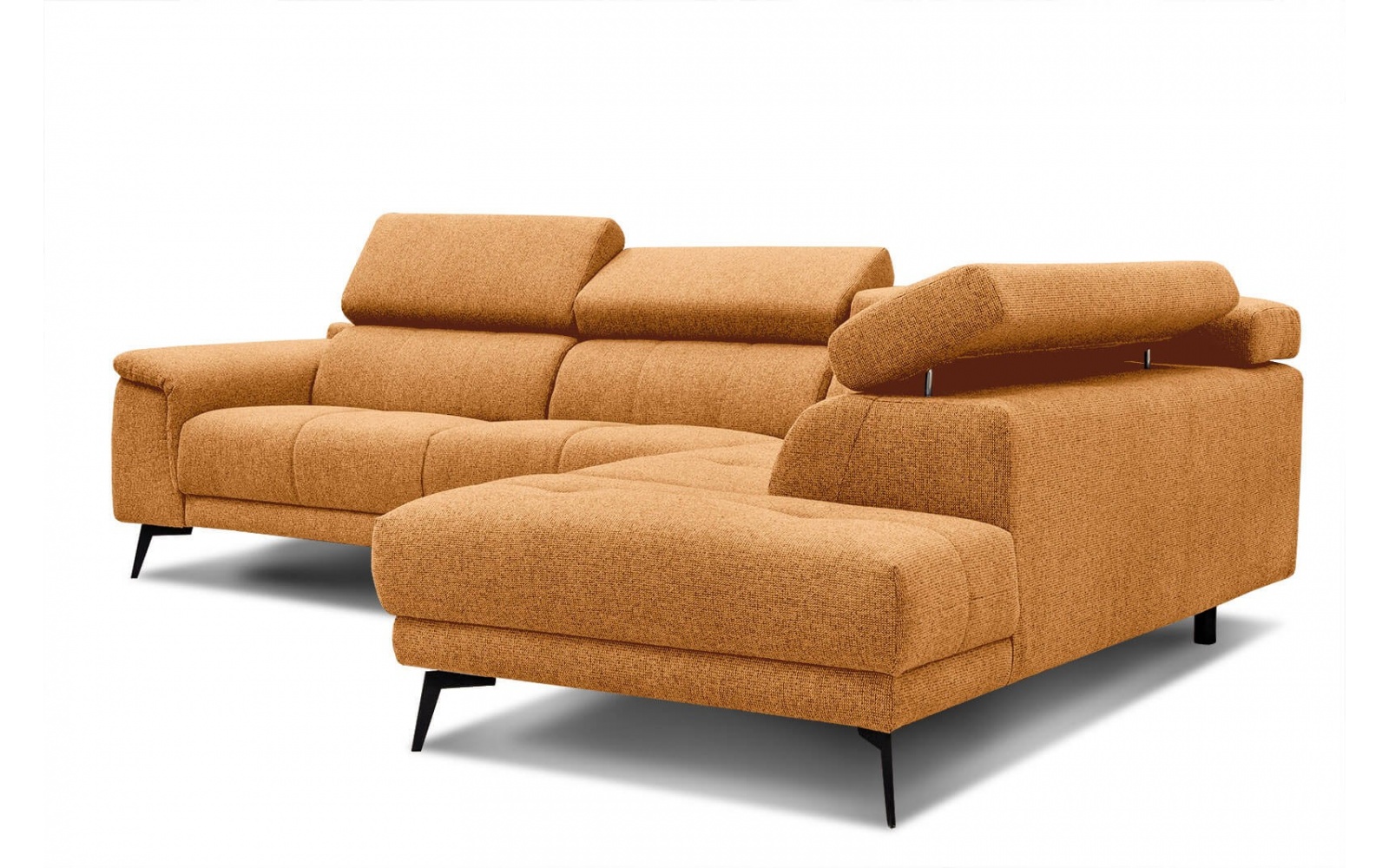Canapé d'angle droit avec appuis-tête réglables 5 places FIERO