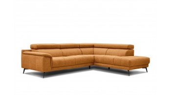 Canapé d'angle droit avec appuis-tête réglables 5 places FIERO