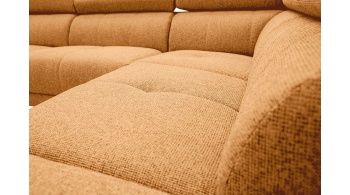 Canapé d'angle droit avec appuis-tête réglables 5 places FIERO