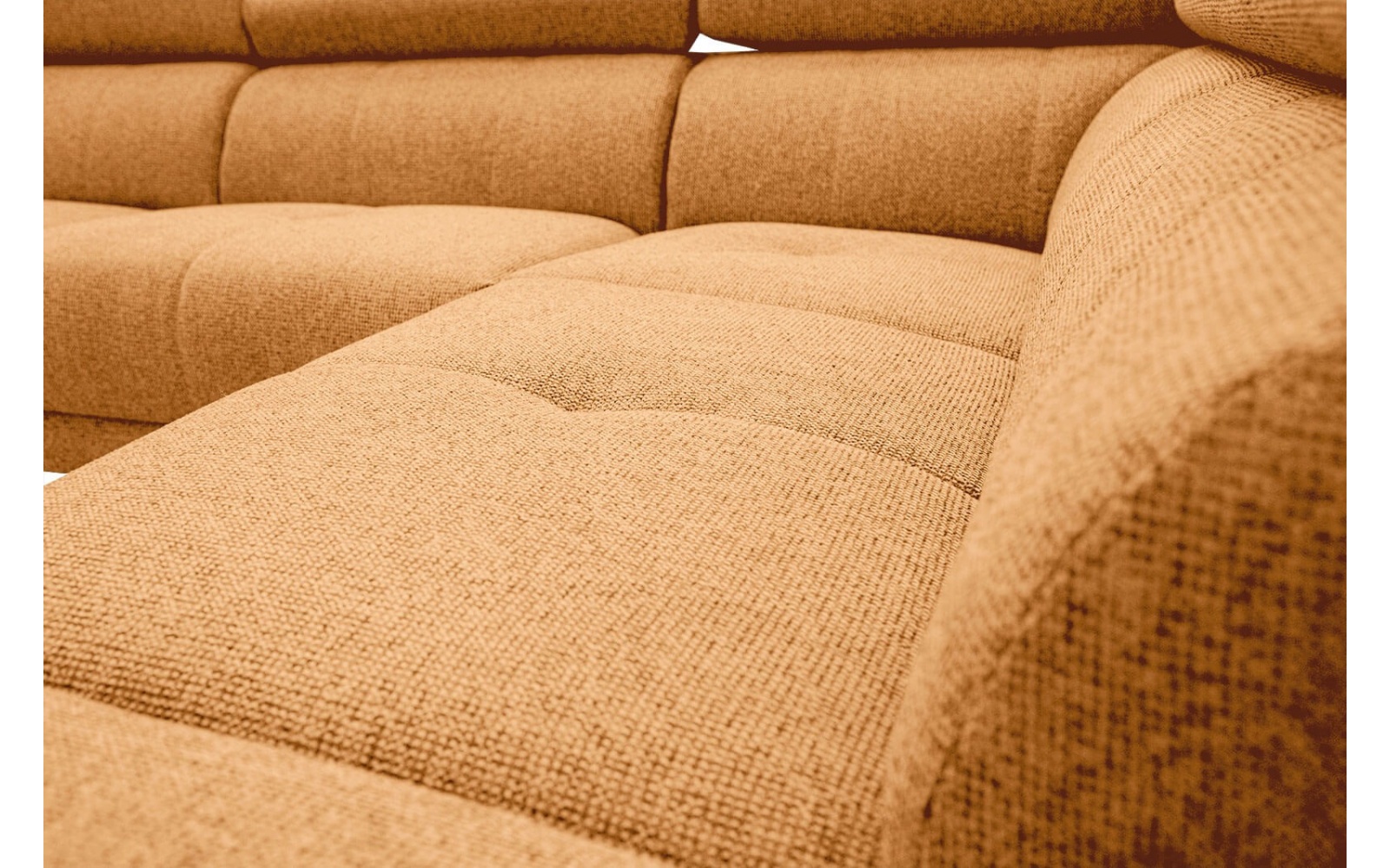 Canapé d'angle droit avec appuis-tête réglables 5 places FIERO