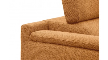 Canapé d'angle droit avec appuis-tête réglables 5 places FIERO