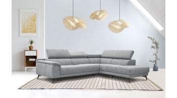 Canapé d'angle droit avec appuis-tête réglables 5 places FIERO