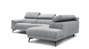 Canapé d'angle droit avec appuis-tête réglables 5 places FIERO