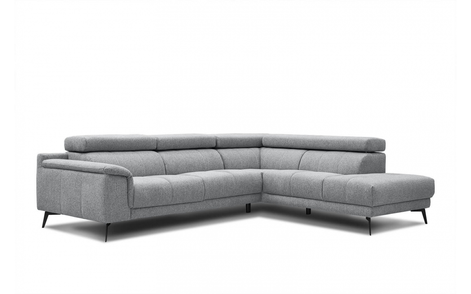 Canapé d'angle droit avec appuis-tête réglables 5 places FIERO