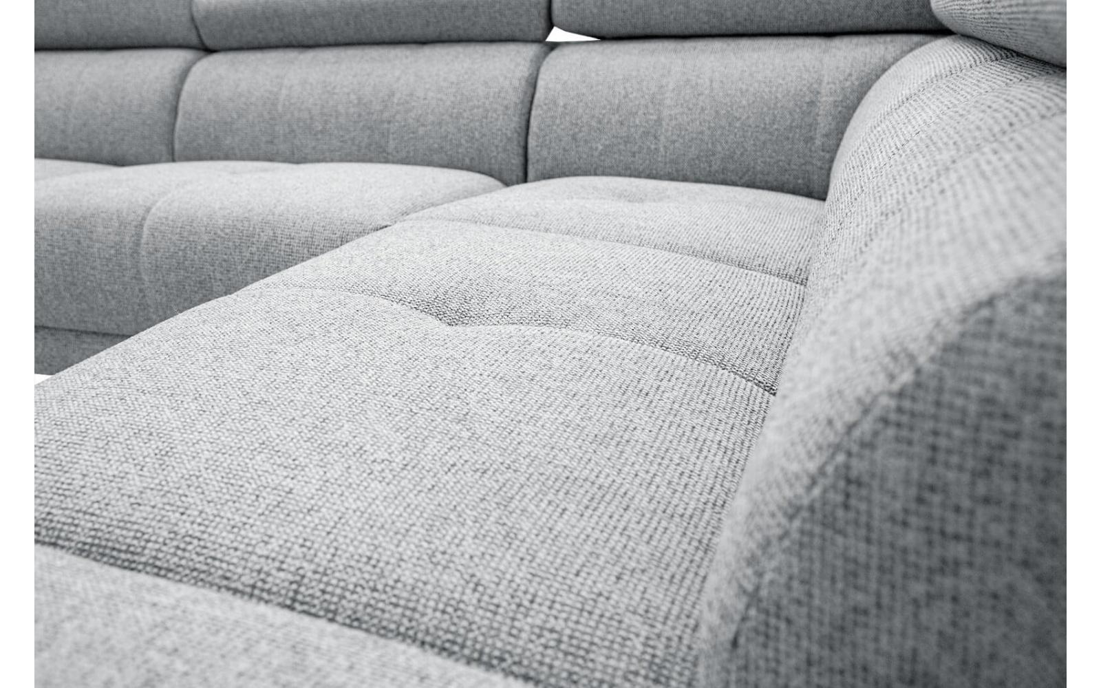 Canapé d'angle droit avec appuis-tête réglables 5 places FIERO