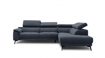 Canapé d'angle droit avec appuis-tête réglables 5 places FIERO