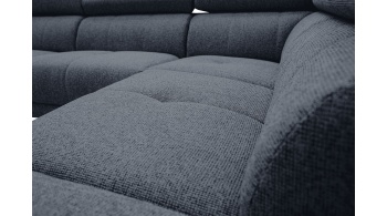 Canapé d'angle droit avec appuis-tête réglables 5 places FIERO