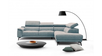 Canapé d'angle droit avec appuis-tête réglables 5 places FIERO