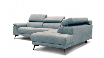 Canapé d'angle droit avec appuis-tête réglables 5 places FIERO