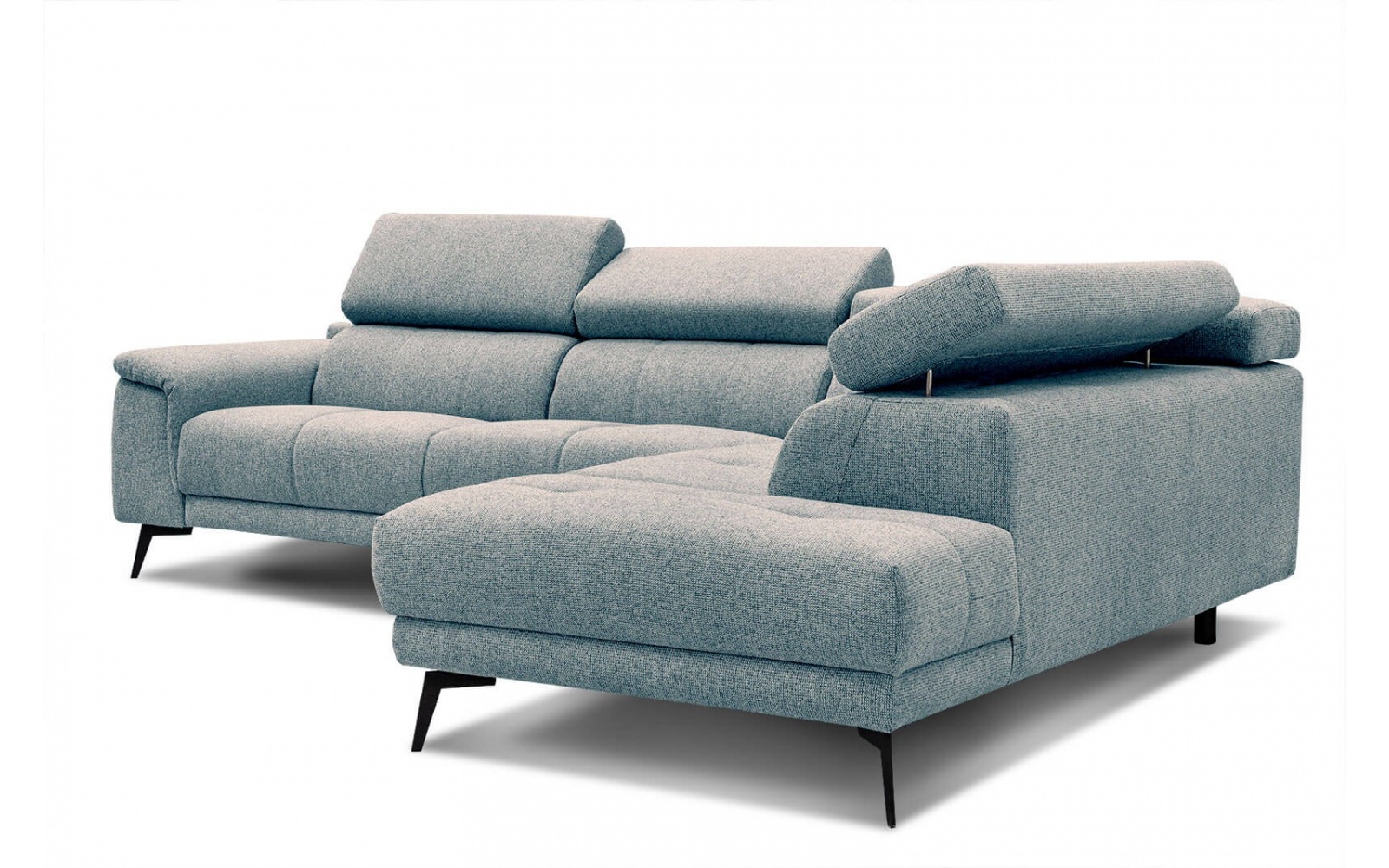 Canapé d'angle droit avec appuis-tête réglables 5 places FIERO