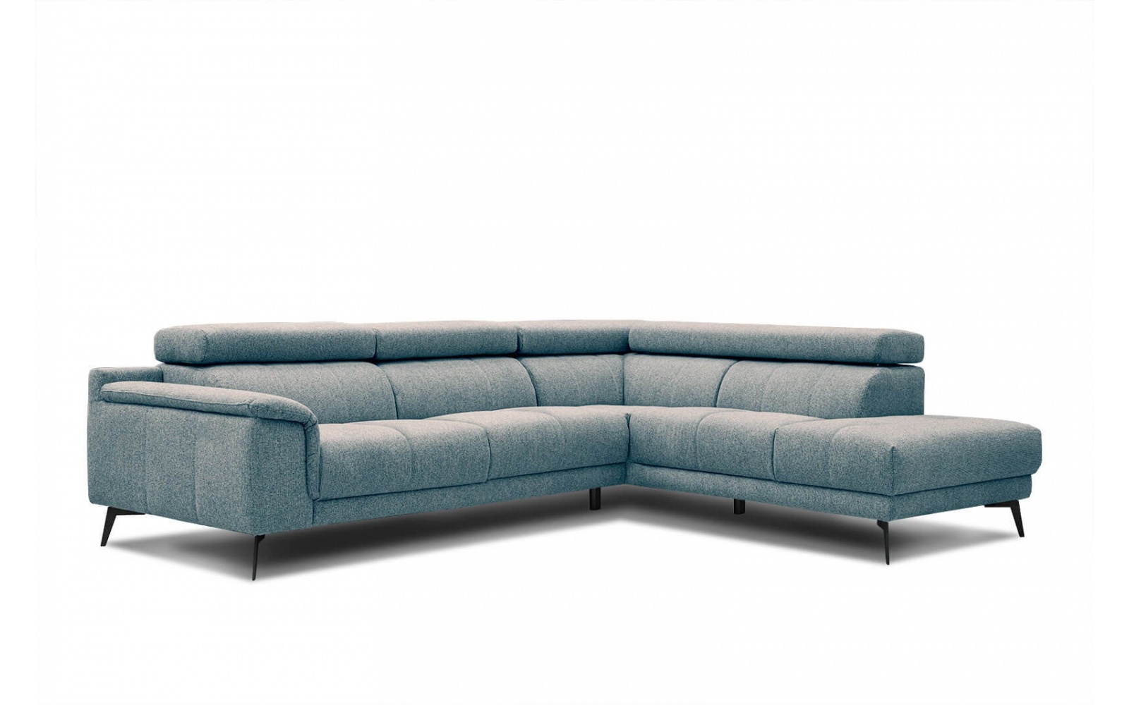 Canapé d'angle droit avec appuis-tête réglables 5 places FIERO