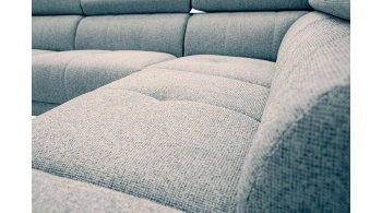 Canapé d'angle droit avec appuis-tête réglables 5 places FIERO