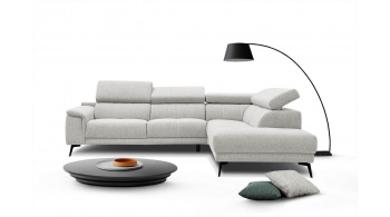 Canapé d'angle droit avec appuis-tête réglables 5 places FIERO