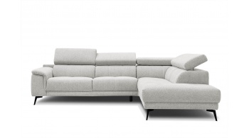 Canapé d'angle droit avec appuis-tête réglables 5 places FIERO