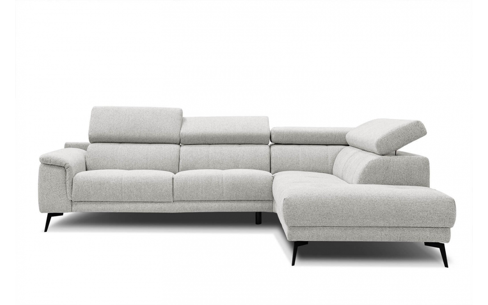 Canapé d'angle droit avec appuis-tête réglables 5 places FIERO