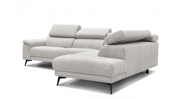 Canapé d'angle droit avec appuis-tête réglables 5 places FIERO