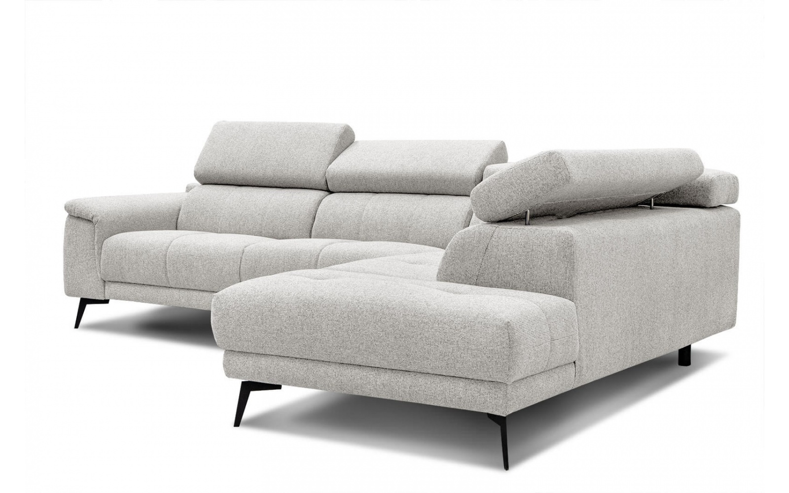 Canapé d'angle droit avec appuis-tête réglables 5 places FIERO