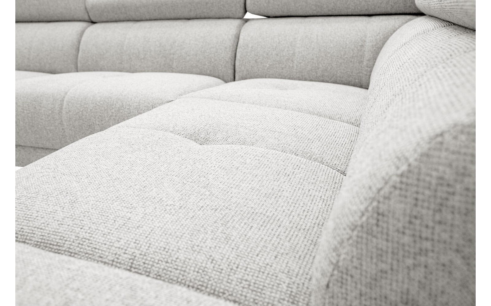 Canapé d'angle droit avec appuis-tête réglables 5 places FIERO