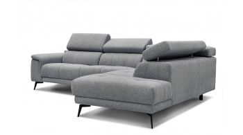 Canapé d'angle droit avec appuis-tête réglables 5 places FIERO
