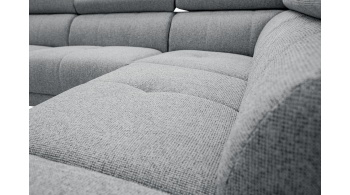 Canapé d'angle droit avec appuis-tête réglables 5 places FIERO