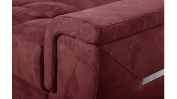 Canapé d'angle gauche avec appuis-tête réglables 5 places KELTE