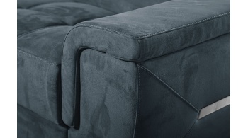 Canapé d'angle gauche avec appuis-tête réglables 5 places KELTE