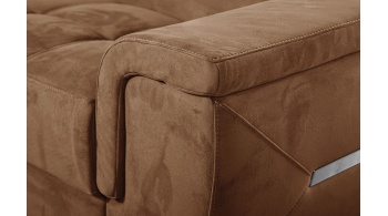 Canapé d'angle gauche avec appuis-tête réglables 5 places KELTE